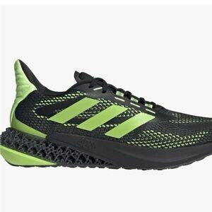 New Adidas 4DFWD Pulse Sneakers Black Signal Green Shoes Q46451